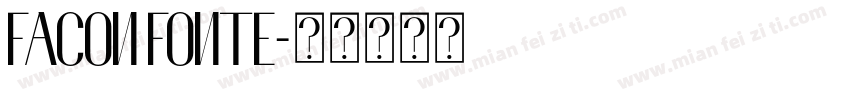 FACON FONTE字体转换